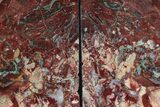 Tall Red and Green Jasper Bookends - Marston Ranch, Oregon #382164-1